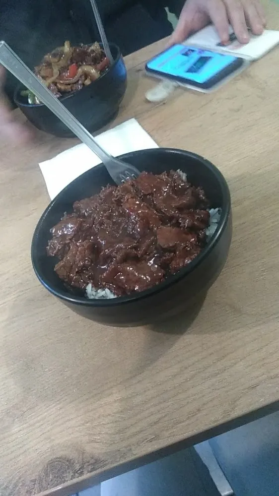 Riz Blanc Bœuf Sauce Poivre